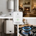 Qoltec Certyfikowany Czujnik 2w1 wycieku gazu ziemnego i tlenku węgla (czadu) | detektor CH4 | CO | NG | Tuya | Wi-Fi | alarm 85