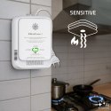 Qoltec Certyfikowany Czujnik 2w1 wycieku gazu ziemnego i tlenku węgla (czadu) | detektor CH4 | CO | NG | Tuya | Wi-Fi | alarm 85