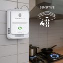 Qoltec Certyfikowany Czujnik wycieku gazu Propan-Butan | detektor LPG | alarm 85dB | LED
