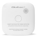 Qoltec Certyfikowany bezprzewodowy Czujnik dymu z baterią | żywotność sensora 10 lat | żywotność baterii 10 lat | alarm 85dB | L