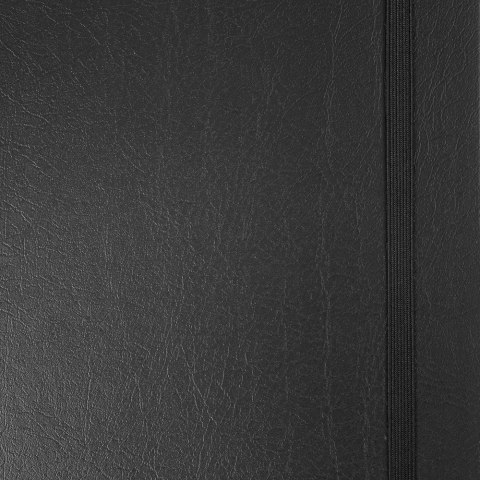 Elegancki Brulion A4 96 kartek Twarda oprawa Opus Berlin z gumką Czarny Elegancki Brulion A4 96 kartek Twarda oprawa Opus Berlin z gumką Czarny