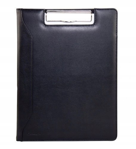 Teczka. Aktówka. Podkładka zamykana A4 z klipsem, Monolith Piękna, skórzana