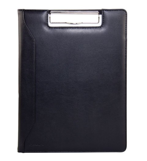 Teczka. Aktówka. Podkładka zamykana A4 z klipsem, Monolith Piękna, skórzana