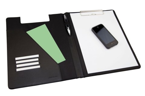 Teczka. Aktówka. Podkładka zamykana A4 z klipsem, Monolith Piękna, skórzana