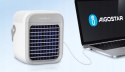 Przenośny klimatyzer, USB, 7 cali, 9 łopatek, 3 prędkości, 2000 mAh, biały