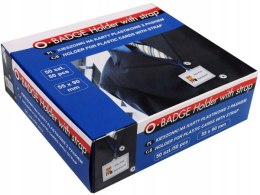 Identyfikatory Holder twardy / czarna smycz op 50