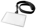 Identyfikatory Holder twardy / czarna smycz op 50