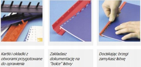 Listwy zamykane do bindowania 15mm 50szt Niebieski Listwy zamykane do bindowania 15mm 50szt Niebieski