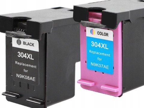 Wysokowydajny komplet do HP 304XL. BK + CMY /2620 2630 3720 3730 3750 3760 Wysokowydajny komplet do HP 304XL. BK + CMY /2620 2630 3720 3730 3750 3760