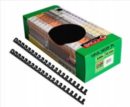 Grzbiety do bindowania Opus O.Comb Super 12mm op. 100 szt Czarne