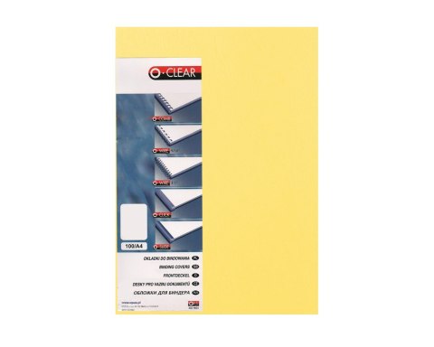 Okładki do bindowania A4 Opus Universal / 100 szt. Żółte Okładki do bindowania A4 Opus Universal / 100 szt. Żółte