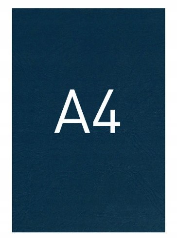 Opus. Okładki do bindowania A4, Faktura skóry. Kartonowe. Tylne. Granatowe Opus. Okładki do bindowania A4, Faktura skóry. Kartonowe. Tylne. Granatowe