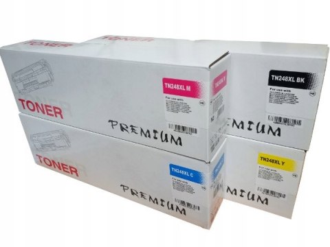 Wysokowydajny komplet 4x Toner do Brother TN-248XL Z najnowszym chipem