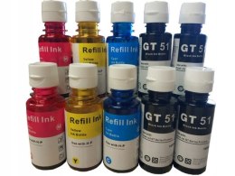 10x Tusz GT51 XL, HP GT52, XL HP INK TANK 315 410