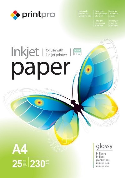 Papier Foto A4/230g-25sztuk w paczce (PrintPro) Papier Foto A4/230g-25sztuk w paczce (PrintPro)