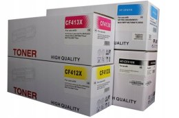 4x Wysokowydajny Toner do HP 410X, HP CF410X - CF413X, HP M377, M452, M477