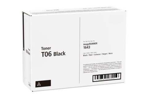 Oryginalny Toner Czarny Canon IR1643 (T06, 3526C002) Oryginalny Toner Czarny Canon IR1643 (T06, 3526C002)
