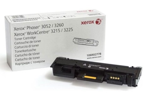 Oryginalny Toner Czarny Xerox Phaser 3052, 3260, WorkCentre 3215, 3225 (106R02778) Oryginalny Toner Czarny Xerox Phaser 3052, 3260, WorkCentre 3215, 3225 (106R02778)