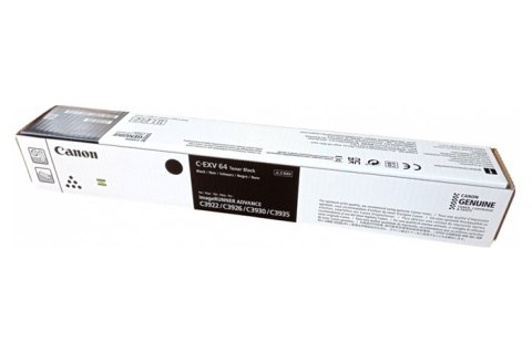 Oryginalny Toner Black Canon IR-C3922, IR-C3926, IR-C3930, IR-C3935 (C-EXV64BK, CEXV64BK, 5753C002) Oryginalny Toner Black Canon IR-C3922, IR-C3926, IR-C3930, IR-C3935 (C-EXV64BK, CEXV64BK, 5753C002)