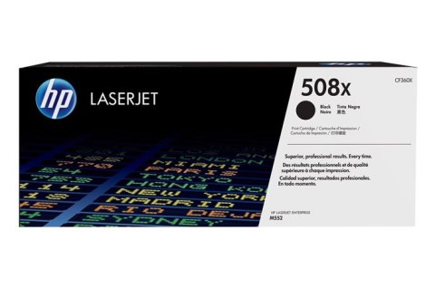 Oryginalny Toner Black HP Color LaserJet Enterprise M552 (508X CF360X) Oryginalny Toner Black HP Color LaserJet Enterprise M552 (508X CF360X)