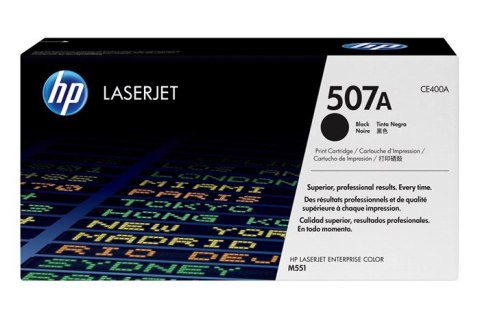 Oryginalny Toner Black HP LaserJet Enterprise 500 Color M551, M575, Pro 500 M570 (507A CE400A) Oryginalny Toner Black HP LaserJet Enterprise 500 Color M551, M575, Pro 500 M570 (507A CE400A)