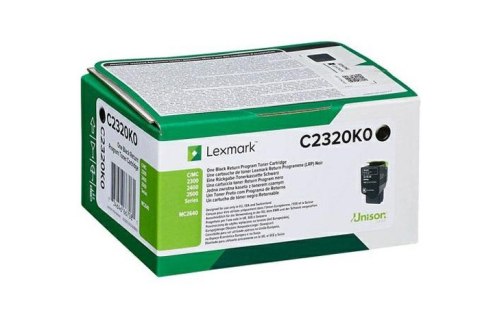 Oryginalny Toner Black Lexmark C2325 (C2320K0) Oryginalny Toner Black Lexmark C2325 (C2320K0)