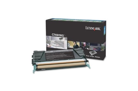 Oryginalny Toner Black Lexmark C746, C748 (C746H1KG) Oryginalny Toner Black Lexmark C746, C748 (C746H1KG)