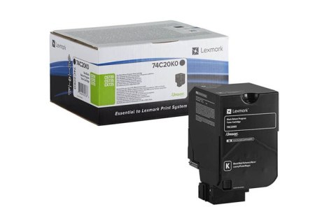 Oryginalny Toner Black Lexmark CS720, CS725, CX725 (74C20K0) Oryginalny Toner Black Lexmark CS720, CS725, CX725 (74C20K0)