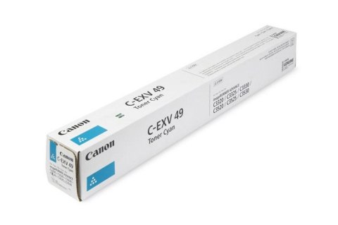 Oryginalny Toner Cyan Canon ADV iRC3320, iRC3325, iRC3330, iRC3520, iRC3525, iRC3530 (C-EXV49C, CEXV49C, 8525B002) Oryginalny Toner Cyan Canon ADV iRC3320, iRC3325, iRC3330, iRC3520, iRC3525, iRC3530 (C-EXV49C, CEXV49C, 8525B002)