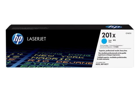 Oryginalny Toner Cyan HP Color LaserJet Pro M252, M277 MFP (201X CF401X) Oryginalny Toner Cyan HP Color LaserJet Pro M252, M277 MFP (201X CF401X)
