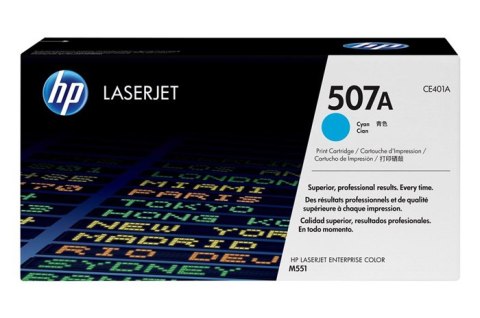 Oryginalny Toner Cyan HP LaserJet Enterprise 500 Color M551, M575, Pro 500 M570 (507A CE401A) Oryginalny Toner Cyan HP LaserJet Enterprise 500 Color M551, M575, Pro 500 M570 (507A CE401A)