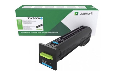 Oryginalny Toner Cyan Lexmark CS820, CX820, CX825, CX860 (72K10C0) Oryginalny Toner Cyan Lexmark CS820, CX820, CX825, CX860 (72K10C0)