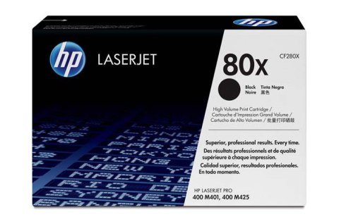 Oryginalny Toner Czarny HP LaserJet Pro 400 M401, M425 (80X CF280X) Oryginalny Toner Czarny HP LaserJet Pro 400 M401, M425 (80X CF280X)