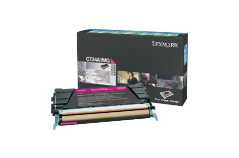 Oryginalny Toner Magenta Lexmark C734, C736, X734, X736, X738 (C734A1MG) Oryginalny Toner Magenta Lexmark C734, C736, X734, X736, X738 (C734A1MG)