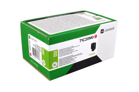 Oryginalny Toner Magenta Lexmark CS730, CS735, CS737, CX730, CX735, CX737 (71C20M0) Oryginalny Toner Magenta Lexmark CS730, CS735, CS737, CX730, CX735, CX737 (71C20M0)