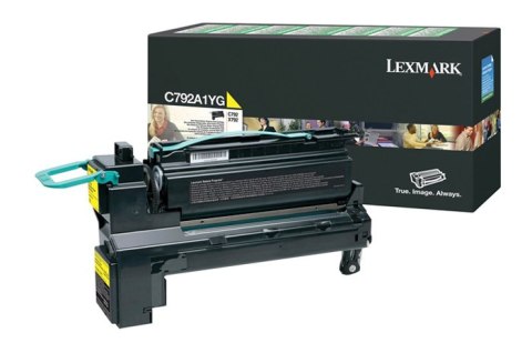 Oryginalny Toner Yellow Lexmark C792, X792 (C792A1YG) Oryginalny Toner Yellow Lexmark C792, X792 (C792A1YG)