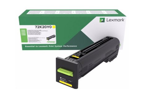 Oryginalny Toner Yellow Lexmark CS820, CX820, CX825, CX860 (72K10Y0) Oryginalny Toner Yellow Lexmark CS820, CX820, CX825, CX860 (72K10Y0)