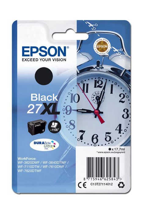 Oryginalny Tusz Black Epson 27XL (T2711, C13T27114012) Oryginalny Tusz Black Epson 27XL (T2711, C13T27114012)