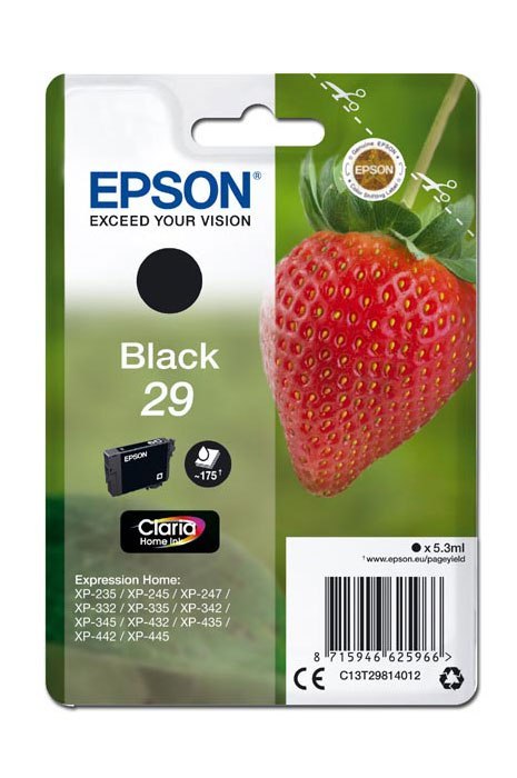 Oryginalny Tusz Black Epson 29 (T2981, C13T29814012) Oryginalny Tusz Black Epson 29 (T2981, C13T29814012)