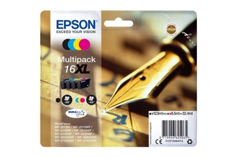 Oryginalny Tusz CMYK Epson 16XL (T1636, C13T16364012) Oryginalny Tusz CMYK Epson 16XL (T1636, C13T16364012)