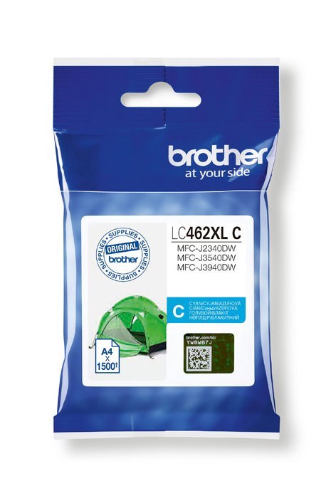Oryginalny Tusz Cyan Brother LC-462XLC, LC462XLC Oryginalny Tusz Cyan Brother LC-462XLC, LC462XLC