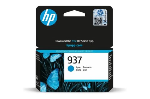 Oryginalny Tusz Cyan HP 937 (4S6W2NE) Oryginalny Tusz Cyan HP 937 (4S6W2NE)