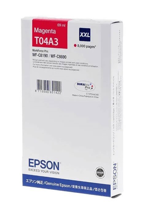 Oryginalny Tusz Magenta Epson T04A3 (C13T04A340) Oryginalny Tusz Magenta Epson T04A3 (C13T04A340)