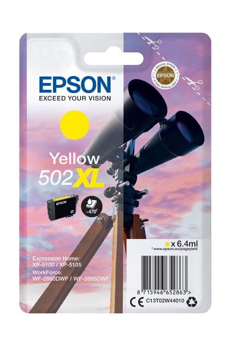 Oryginalny Tusz Yellow Epson 502XL (T02W4, C13T02W44010) Oryginalny Tusz Yellow Epson 502XL (T02W4, C13T02W44010)