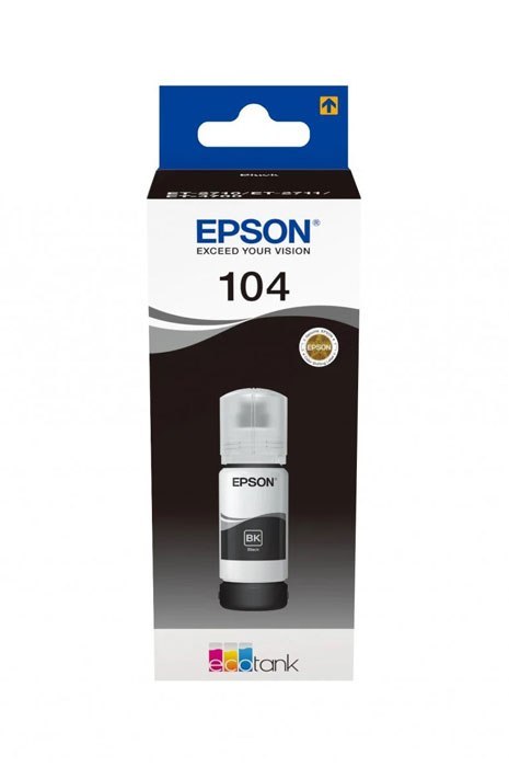 Oryginalny Tusz w butelce Black Epson 104 (T00P1, C13T00P140) Oryginalny Tusz w butelce Black Epson 104 (T00P1, C13T00P140)