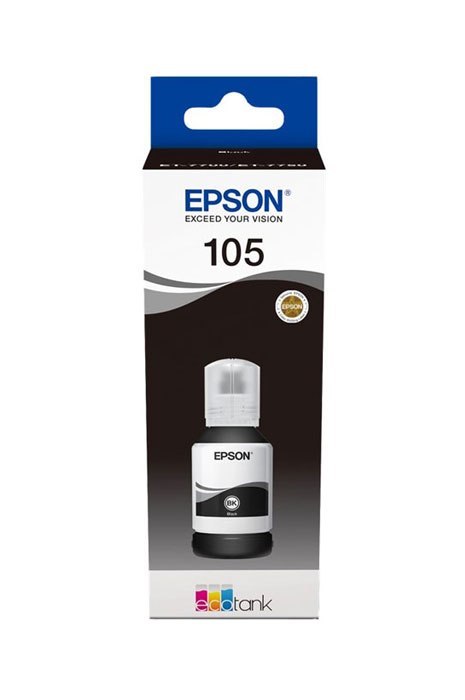 Oryginalny Tusz w butelce Black Epson 105 (T00Q1, C13T00Q140) Oryginalny Tusz w butelce Black Epson 105 (T00Q1, C13T00Q140)