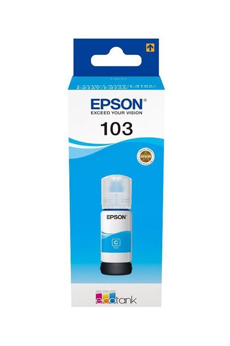 Oryginalny Tusz w butelce Cyan Epson 103 (T00S2, C13T00S24A) Oryginalny Tusz w butelce Cyan Epson 103 (T00S2, C13T00S24A)