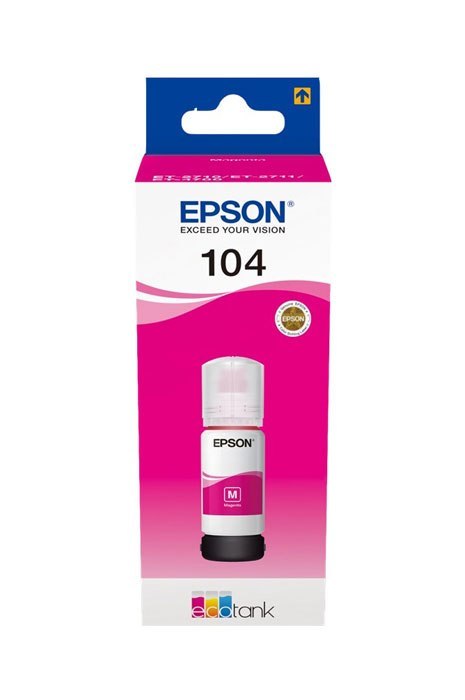 Oryginalny Tusz w butelce Magenta Epson 104 (T00P3, C13T00P340) Oryginalny Tusz w butelce Magenta Epson 104 (T00P3, C13T00P340)
