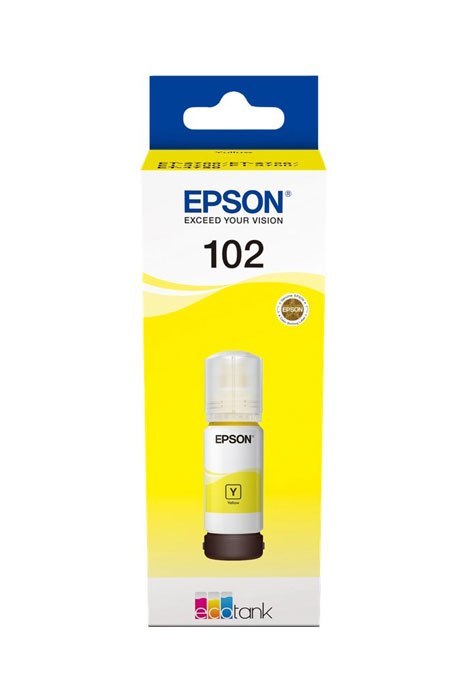 Oryginalny Tusz w butelce Yellow Epson 102 (T03R4, C13T03R440) Oryginalny Tusz w butelce Yellow Epson 102 (T03R4, C13T03R440)