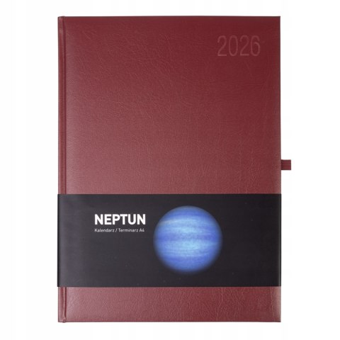 Kalendarz książkowy A4 2026 Biznesowy Dzienny Quantum Neptun Bordowy Kalendarz książkowy A4 2026 Biznesowy Dzienny Quantum Neptun Bordowy